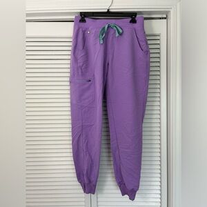 Lilac Figs Jogger Scrub Pants Small